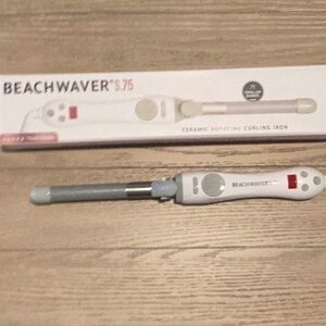Beachwaver S.75 rotating curling iron.